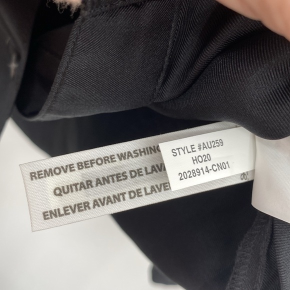 J. Crew Collection Silk Blouse Womens Size XXS Black Twill Ruffle-Collar Button - Picture 7 of 13